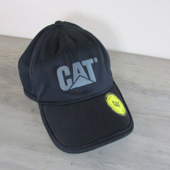 Caterpillar CAT Men's Adjustable Brockton Logo Baseball Cap Hat - Black - Picture 1 of 2